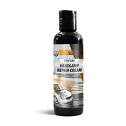 Auto Headlight Restorer, Headlight Scratch Removal, Yellowing Coating Polishing Restorer, 150ml, Improves Headlight Clarity, Removes Scratches and Restores Car Lights to Original Condition